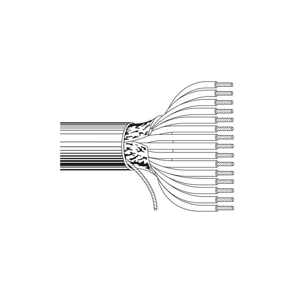 24-25C STR TNC SRPVC FOIL SHD, CHR PVC JKT CMG 300V 80C, 1000FT, Belden, Mfr#: 9543 0601000